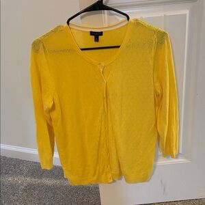 Talbots Yellow Women's Cardigan Sweater